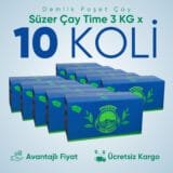 Süzer Çay Time Demlik Poşet Çay 30 kg - 10 Koli